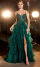 Ladivine CC2998 – Embroidered Ruffled Ballgown - Prom