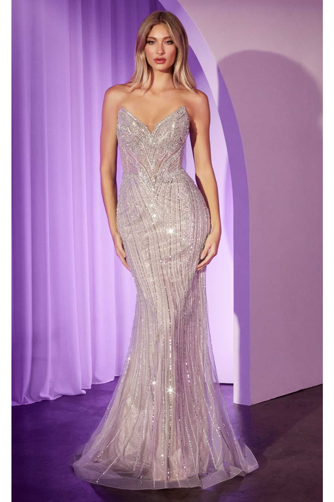 LaDivine CC416 Silver/Nude