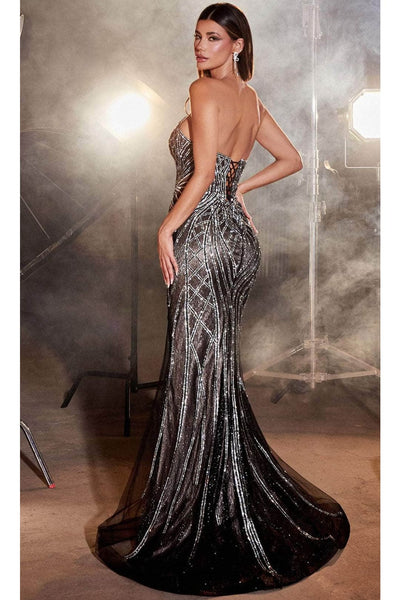 Ladivine CC6018 - Rhinestone Strapless Prom Gown - Prom