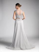 Ladivine CD0113 - Embellished Illusion A-Line Formal Dress