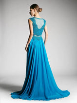 Ladivine CD0113 - Embellished Illusion A-Line Formal Dress