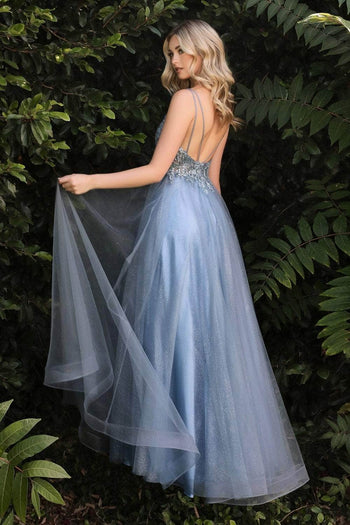 Ladivine CD0154 - Beaded A-Line Junior Prom Dress - Prom
