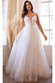 Ladivine CD0154W – Pearl Beaded Tulle Bridal Gown - Prom