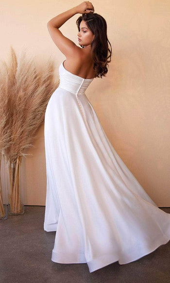 Ladivine CD0166W - Sweetheart Bodice Bridal Gown - Prom