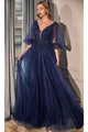 Ladivine CD0182 - Lace Detailed Evening Formal Dress - Prom