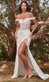 Sheath Wedding Dresses | White Bridal Gown by CD0186W