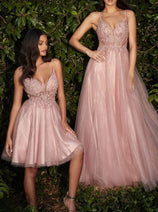 Ladivine CD0190 - Beaded Short Cocktail Dress