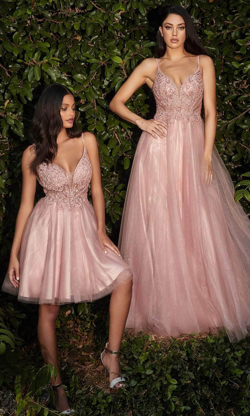 Ladivine CD0190 - Beaded Short Cocktail Dress - Prom