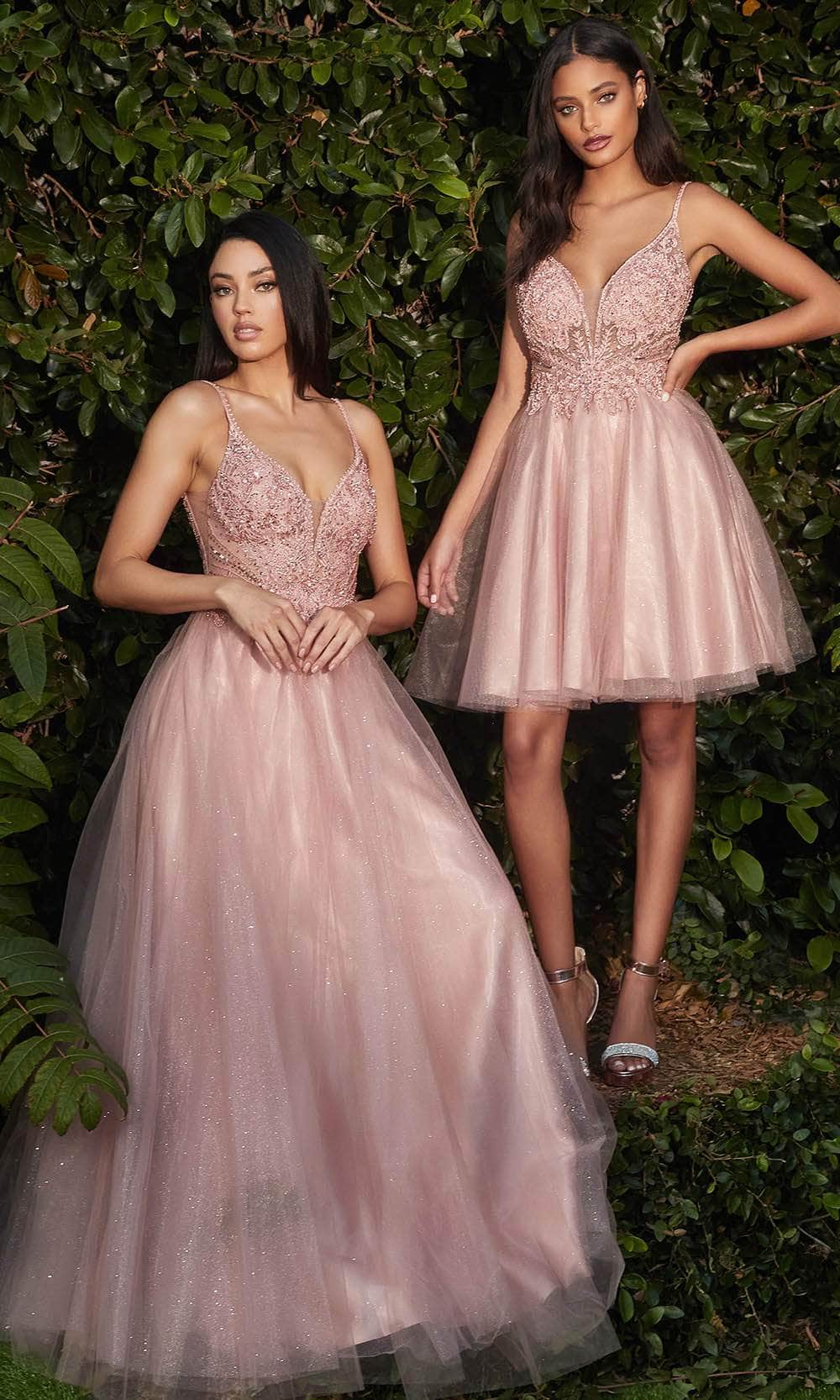 Ladivine CD0190 - Beaded Short Cocktail Dress - Prom