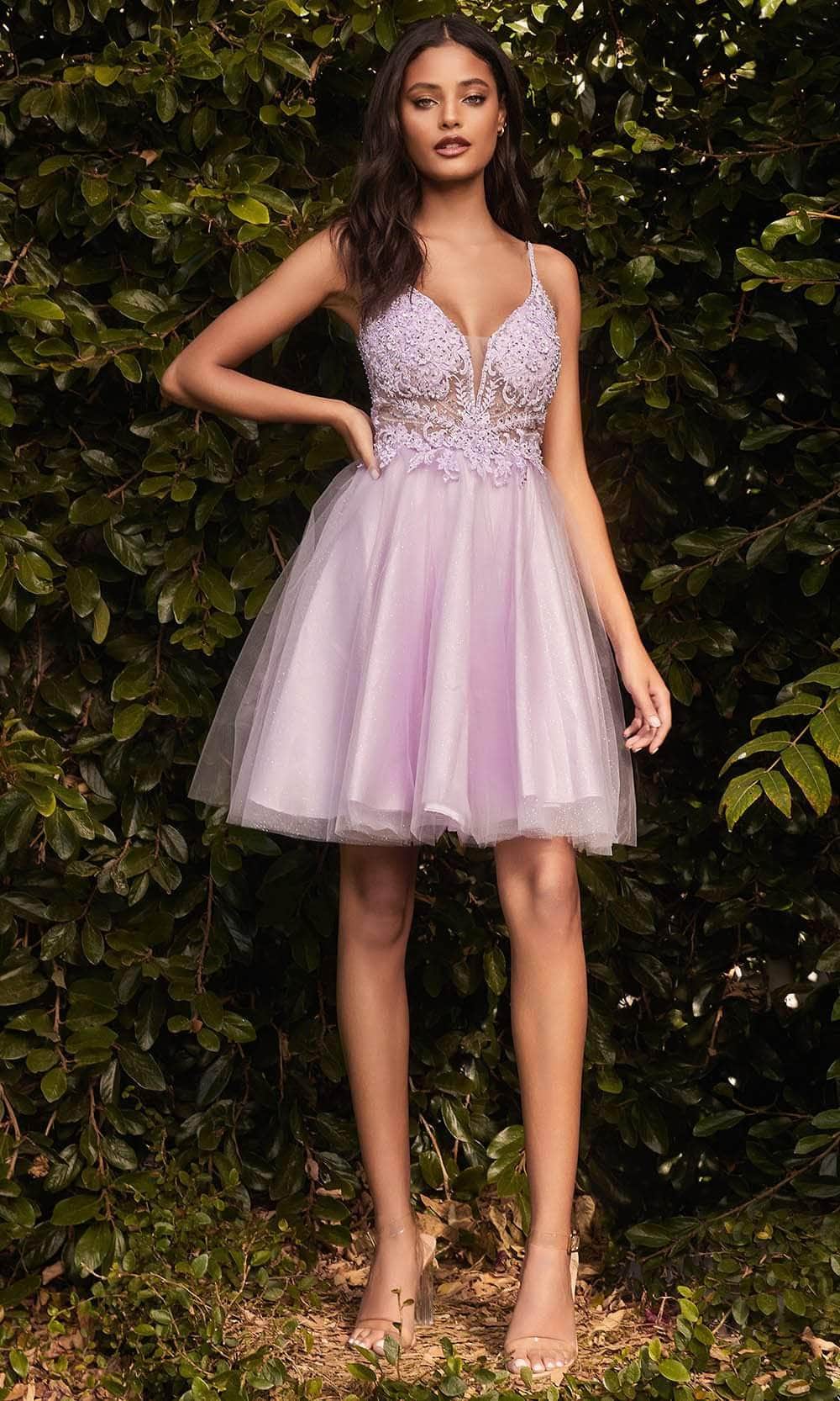 Ladivine CD0190 - Beaded Short Cocktail Dress - Prom