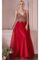 Ladivine CD0195 - Adorned Lace Tulle Prom Evening Dress - Prom