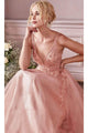 Ladivine CD0196 - Layered Tulle A-Line Prom Gown - Prom