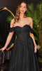 Ladivine by cinderella divine Dresses - Ladivine CD0198 Lace A-Line Cocktail Dress - Black / S - Prom