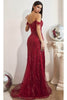 Ladivine CD0203 – Off-Shoulder Embellished Prom Gown - Prom