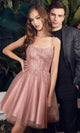 Ladivine CD0212 - Glitter Tulle Cocktail Dress - Prom