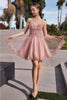 Ladivine CD0213 Spaghetti Strap A-line Birthday Party Dress - Dress