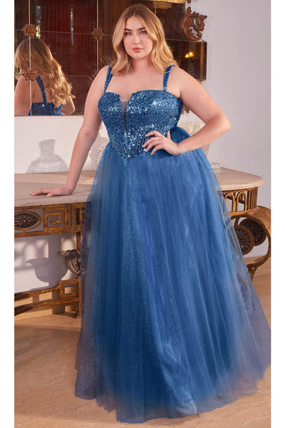 Ladivine CD0217 - Strapless Beaded A-Line Prom Gown - Prom