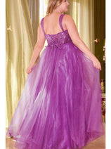 Ladivine CD0217 - Strapless Beaded A-Line Prom Gown