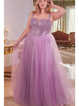 Ladivine CD0217C - Sparkling Basque Evening Gown