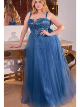 Ladivine CD0217C - Sparkling Basque Evening Gown