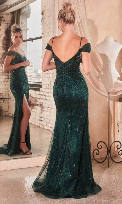 Ladivine CD0219 Sequin V-Back Formal Gown - Prom