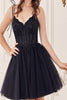 Ladivine CD0236 Sleeveless Glitter Hoco Dress W/ Ribbon Straps - Dress