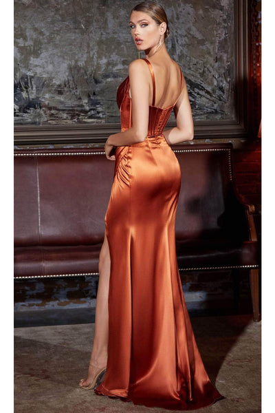 Ladivine CD231 - Corset Satin Prom Evening Gown - Prom