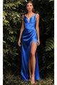 Ladivine CD231 - Corset Satin Prom Evening Gown - Prom