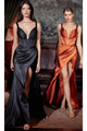 Ladivine CD231 - Corset Satin Prom Evening Gown - Prom