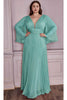 Ladivine CD242C - Bell Sleeve Chiffon Evening Gown - Prom