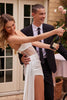 Ladivine CD269B Sexy Corset Off White Wedding Dress With Side Sash - Dress