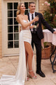 LA Merchandise LARCD269B Sheer Bustier Off White Bridal Evening Gown - OFF WHITE / 8 - Dress