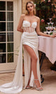 Ladivine CD269W - Satin Strapless Bridal Ballgown - Prom