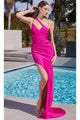 Ladivine CD287 - Asymmetric Cutout Evening Gown Design - Prom