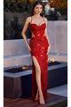 Ladivine CD288 - Sweetheart Sheer-Sided Prom Gown - Prom