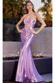 Ladivine CD294 - Strapless Mermaid Cut Evening Dress - Prom