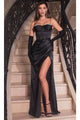 Ladivine CD306 - Pleated Bust Sweetheart Gown - Prom