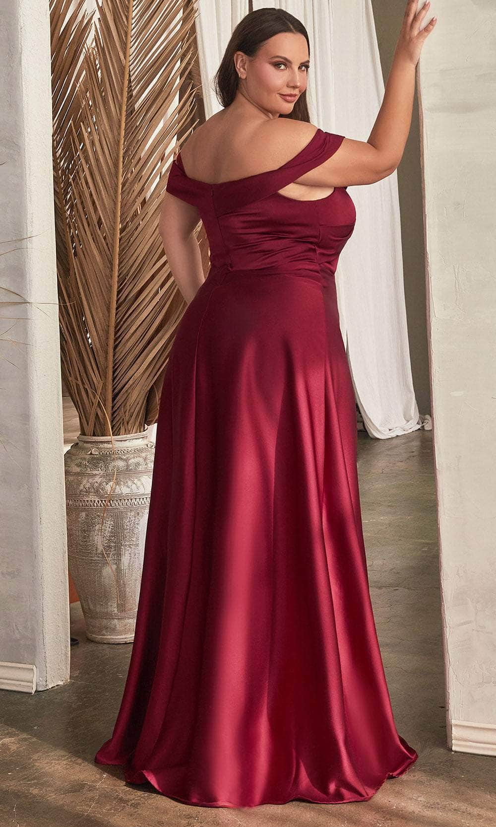Ladivine CD325 - Off-Shoulder Knotted Prom Dress - Prom