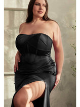 Ladivine CD326C  - Strapless Corset Bodice Formal Gown