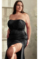 Ladivine CD326C - Strapless Corset Bodice Formal Gown - Prom