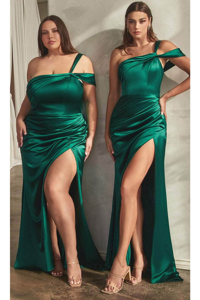 Ladivine CD327C - Cold Shoulder Sheath Dress - Prom