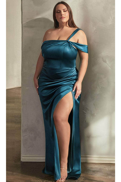 Ladivine CD327C - Cold Shoulder Sheath Dress - Prom