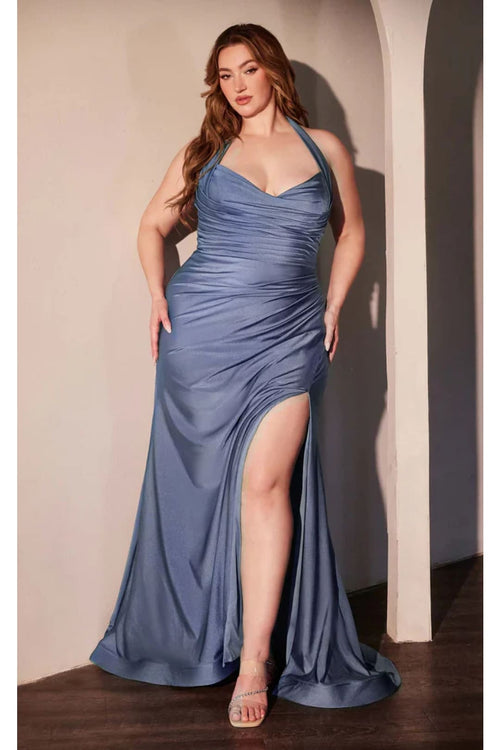Ladivine CD796C Dress - Dusty-Blue / 18