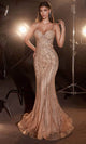 Ladivine CD828 - Sequin Spaghetti Strap Prom Dress - Prom