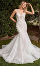 Ladivine CD856W - Sleeveless Mermaid Bridal Gown - Prom