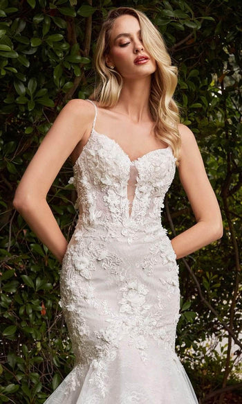 Ladivine CD856W - Sleeveless Mermaid Bridal Gown - Prom