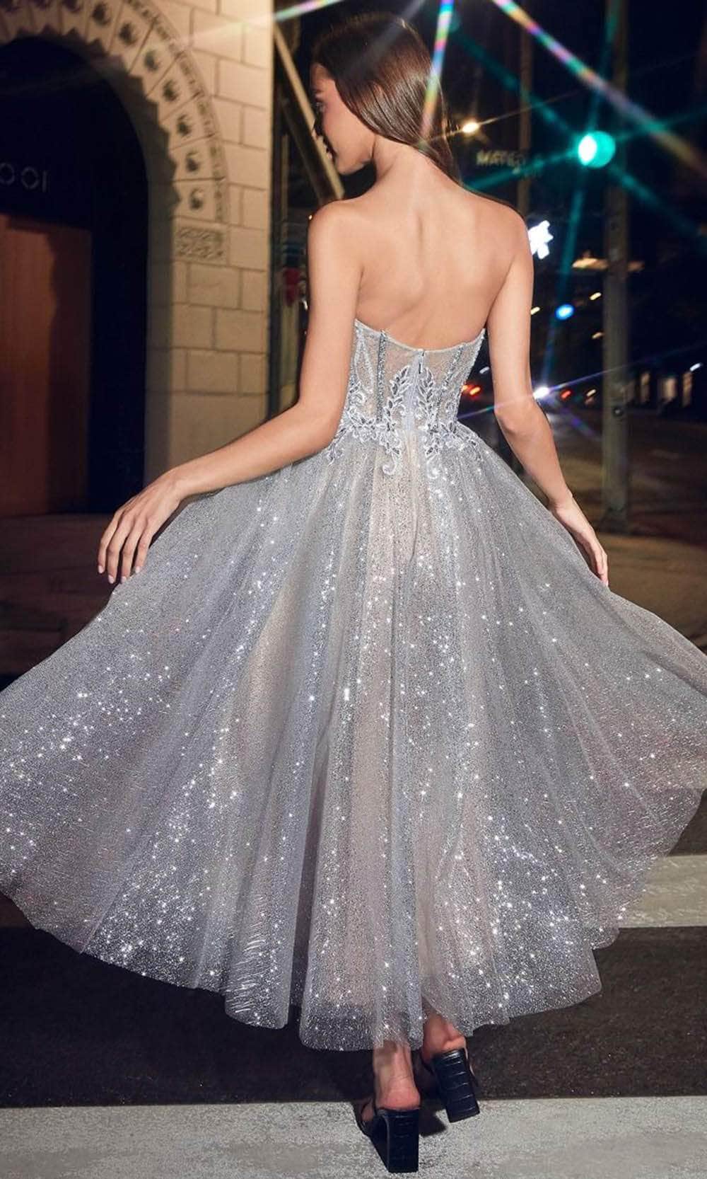Ladivine CD871 - Strapless A-Line Prom Dress - Prom