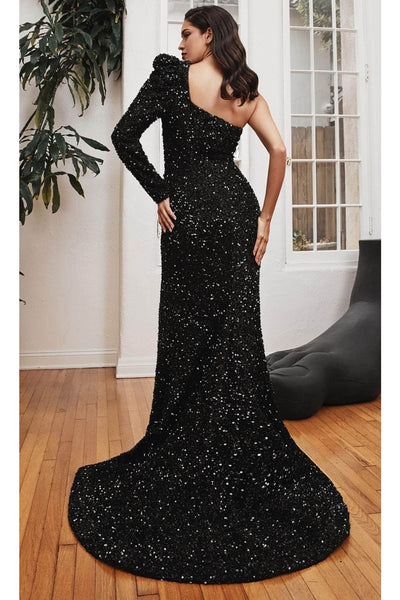 Ladivine CD885 - Sequin Cutout Evening Formal Gown - Prom
