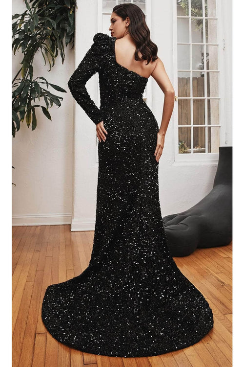 Ladivine CD885 - Sequin Cutout Evening Formal Gown - Prom