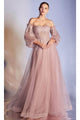 Ladivine CD948 Strapless A-Line Corset Prom Gown - Prom